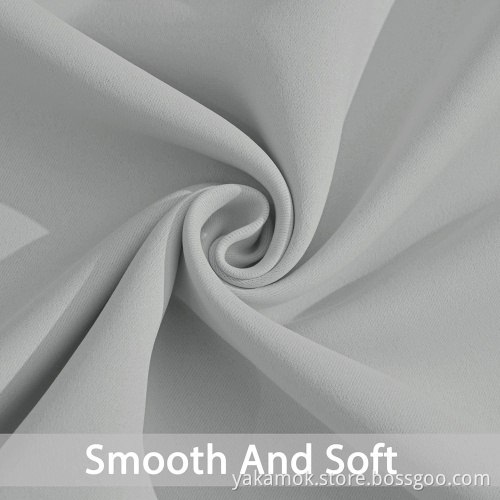 Light Grey Blackout Curtains 108 Inch Long